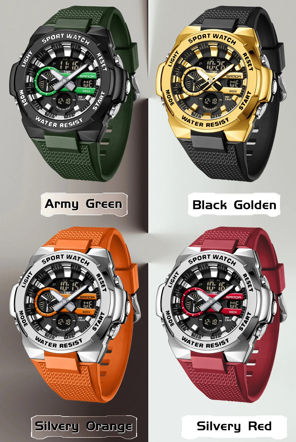 Fashion SANDA Mens Sport watch