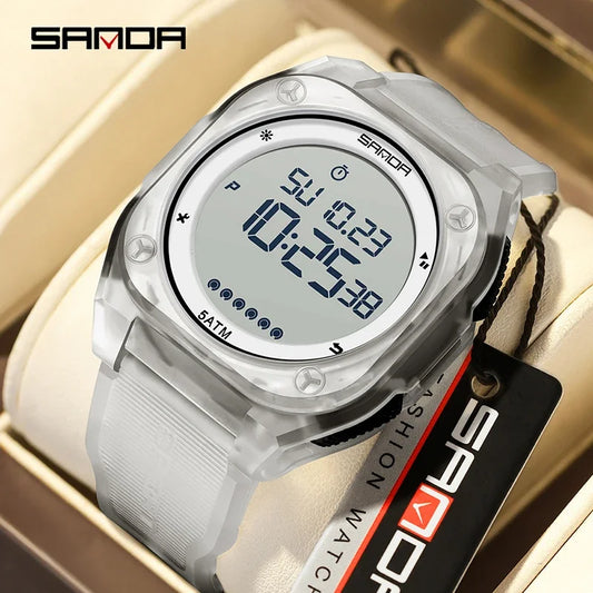 SANDA New Fashion Men Electronic Watch