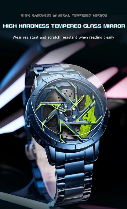 SANDA Spinning Car Rim Watch