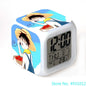 8x8x8cm Anime One Piece LED Alarm