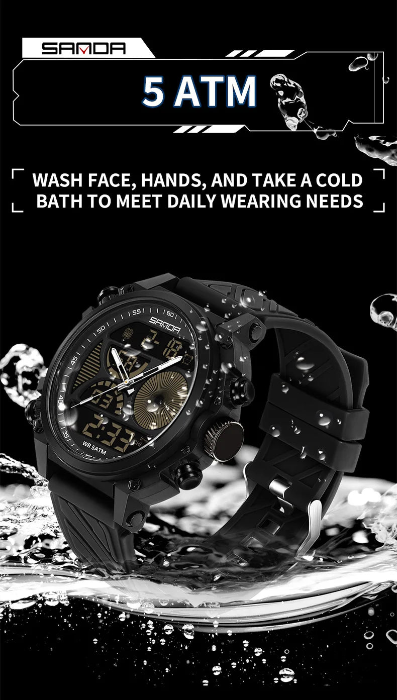 SANDA 6236 Military Led Digital Watch