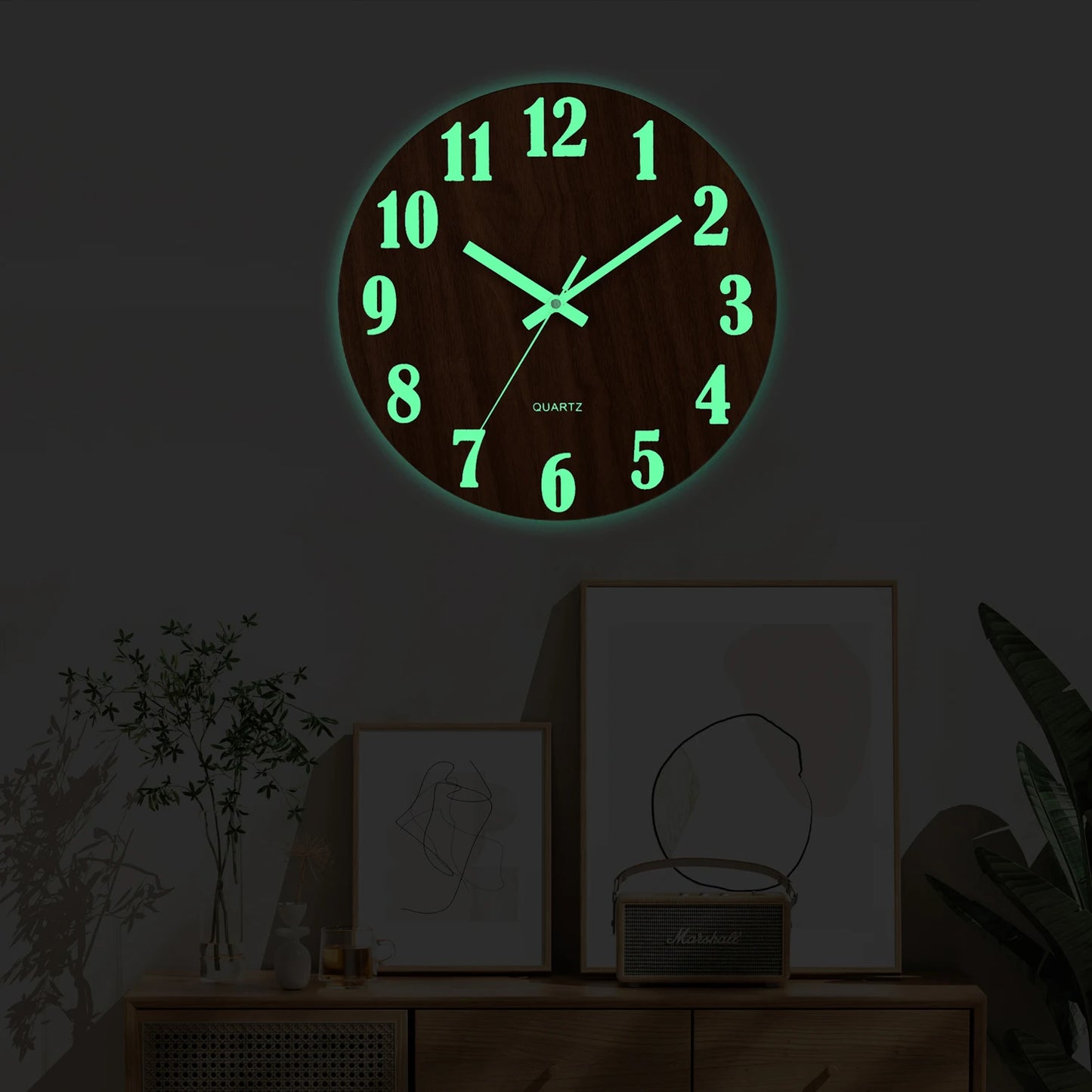 12 Inch Luminous Nordic Clock