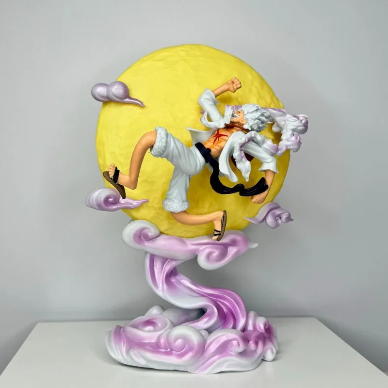 One Piece Anime Figure Nika Sun God 5 Gear Luffy Flying To The Moon Night Light