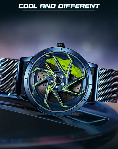 SANDA Spinning Car Rim Watch