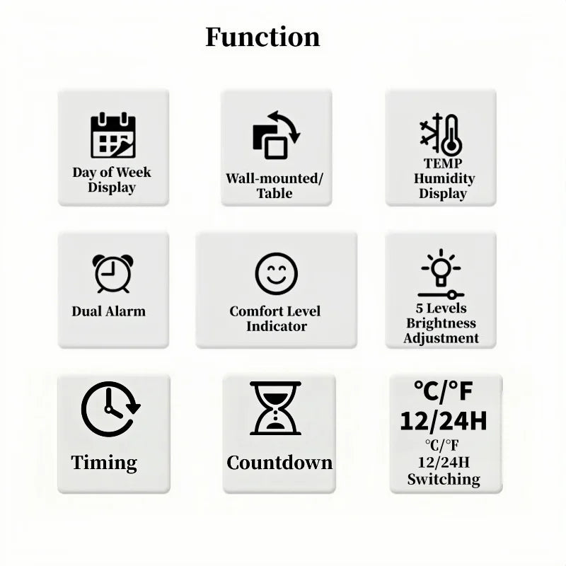 Digital LED Alarm Clock