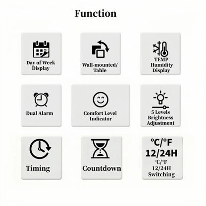 Digital LED Alarm Clock