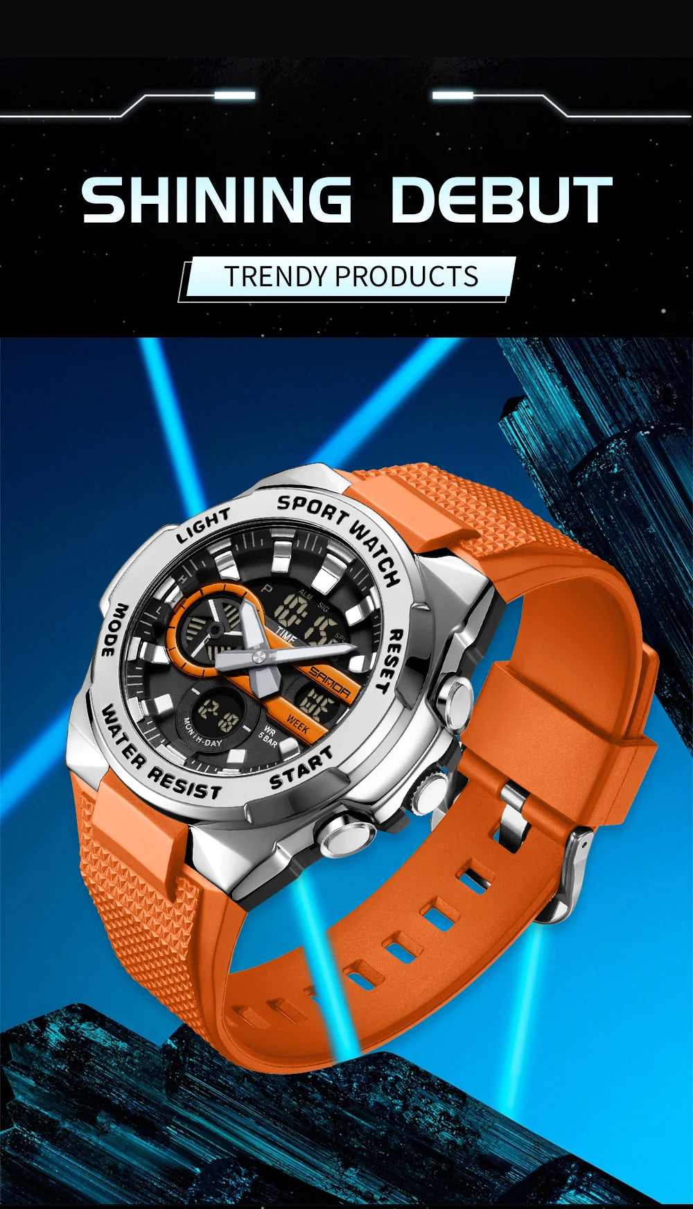 Fashion SANDA Mens Sport watch