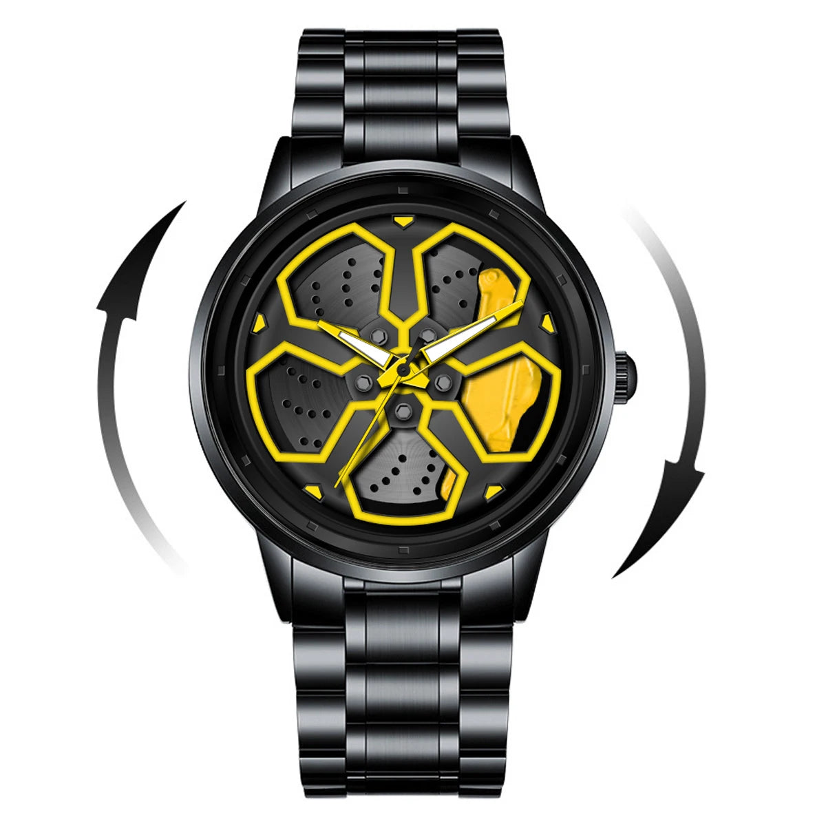 Spinning Car Rim Watch