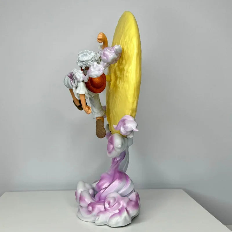 One Piece Anime Figure Nika Sun God 5 Gear Luffy Flying To The Moon Night Light