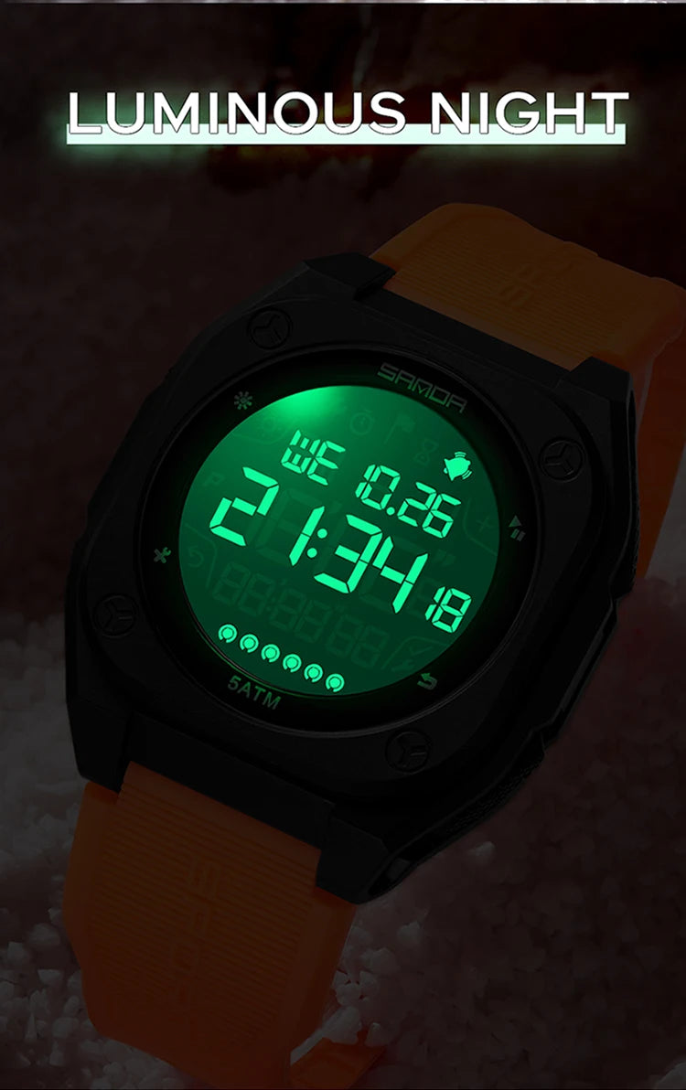 SANDA New Fashion Men Electronic Watch