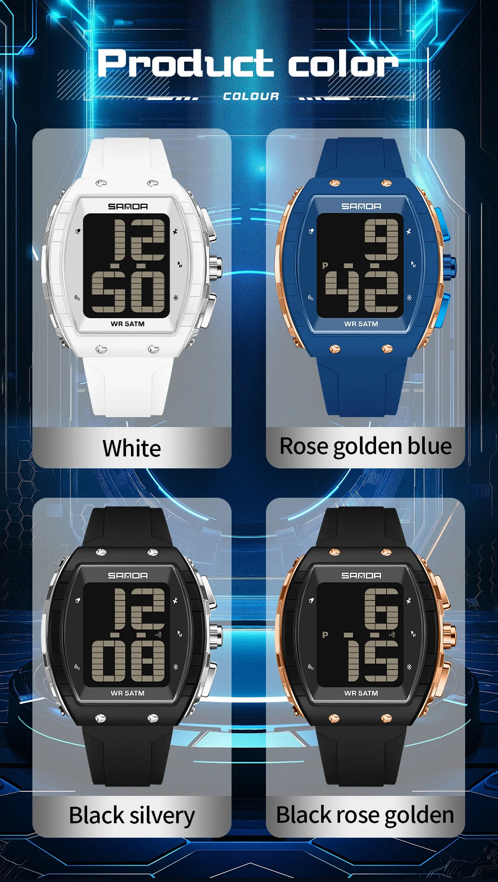 SANDA Fashion Men's Digital Watch