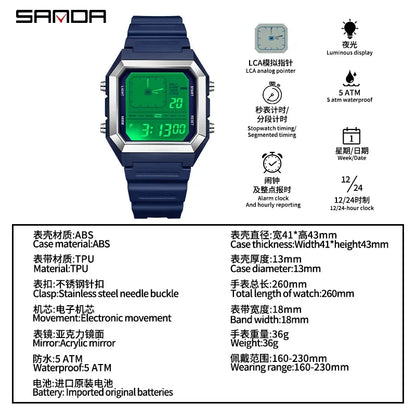 SANDA 6307 Fashion Digital Watches