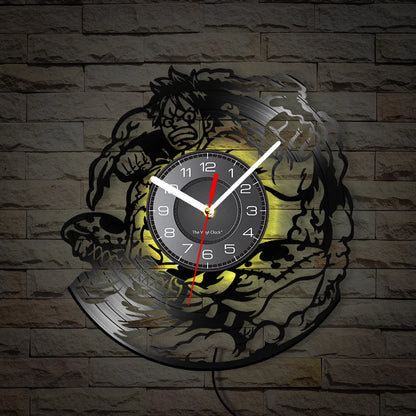 Luffy Vinyl Wall-mounted Clock