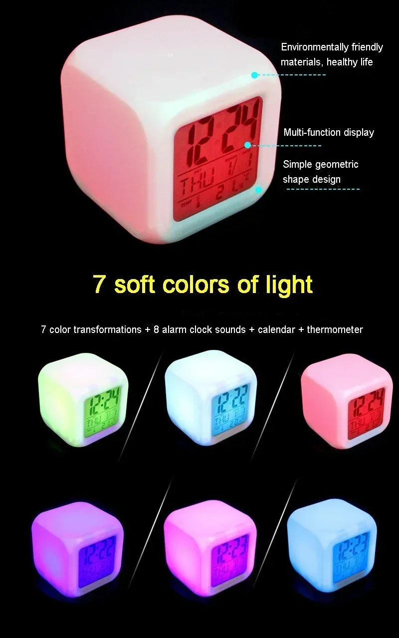 8x8x8cm Anime One Piece LED Alarm