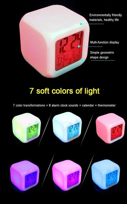 8x8x8cm Anime One Piece LED Alarm