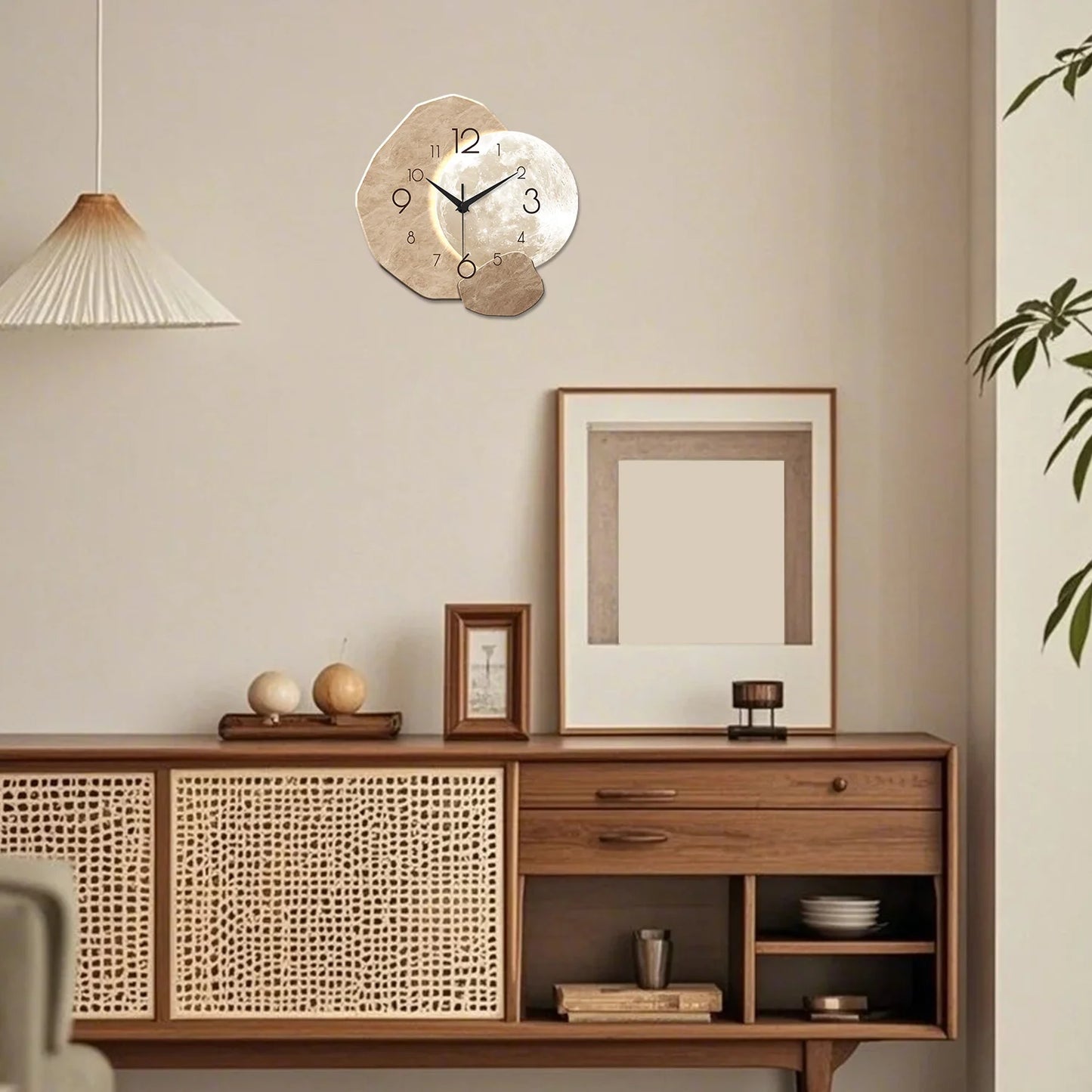 Modern Simple Moon Clock