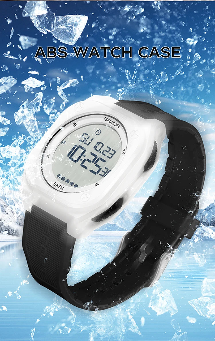 SANDA New Fashion Men Electronic Watch