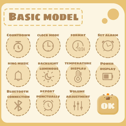 Cute Capybara Bedside Alarm