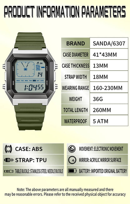 SANDA 6307 Fashion Digital Watches