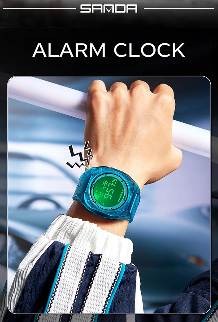 SANDA New Fashion Men Electronic Watch