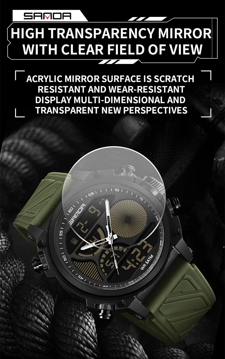 SANDA 6236 Military Led Digital Watch