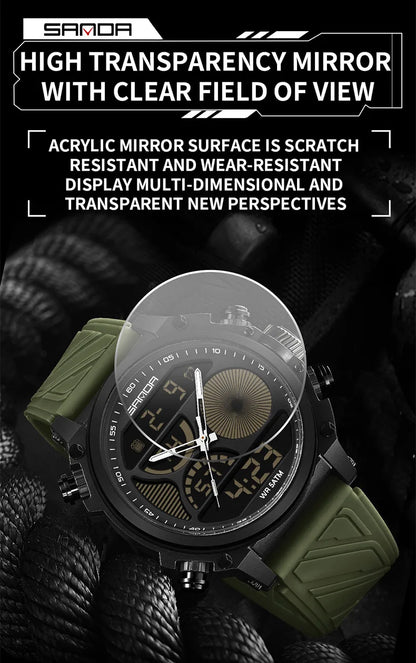SANDA 6236 Military Led Digital Watch