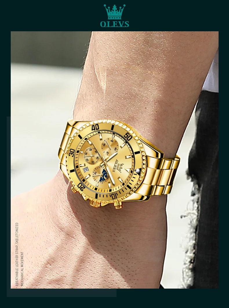 OLEVS 2870 Chronograph Quartz Business Watch