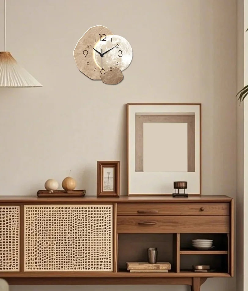 Modern Simple Moon Clock