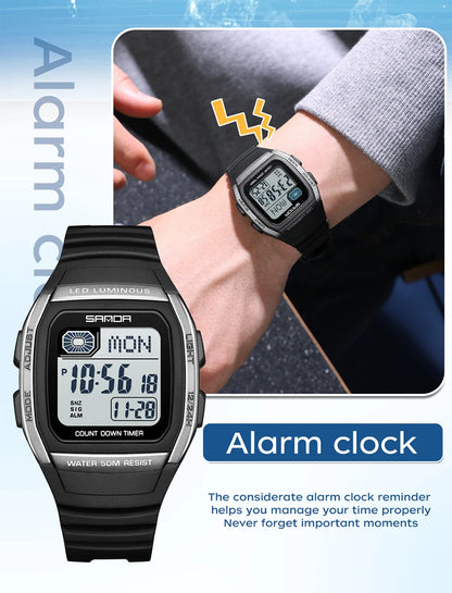 SANDA New Fashion Youth Electronic Watch