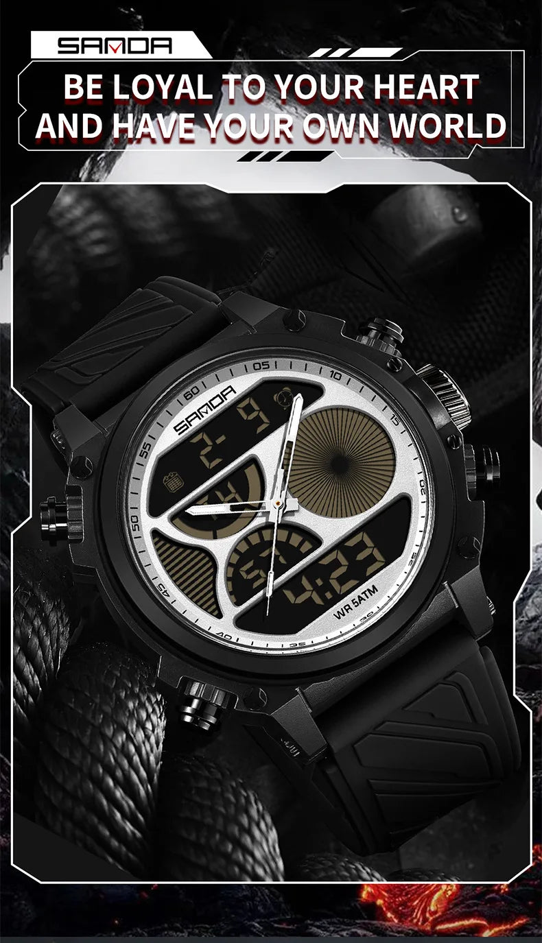 SANDA 6236 Military Led Digital Watch