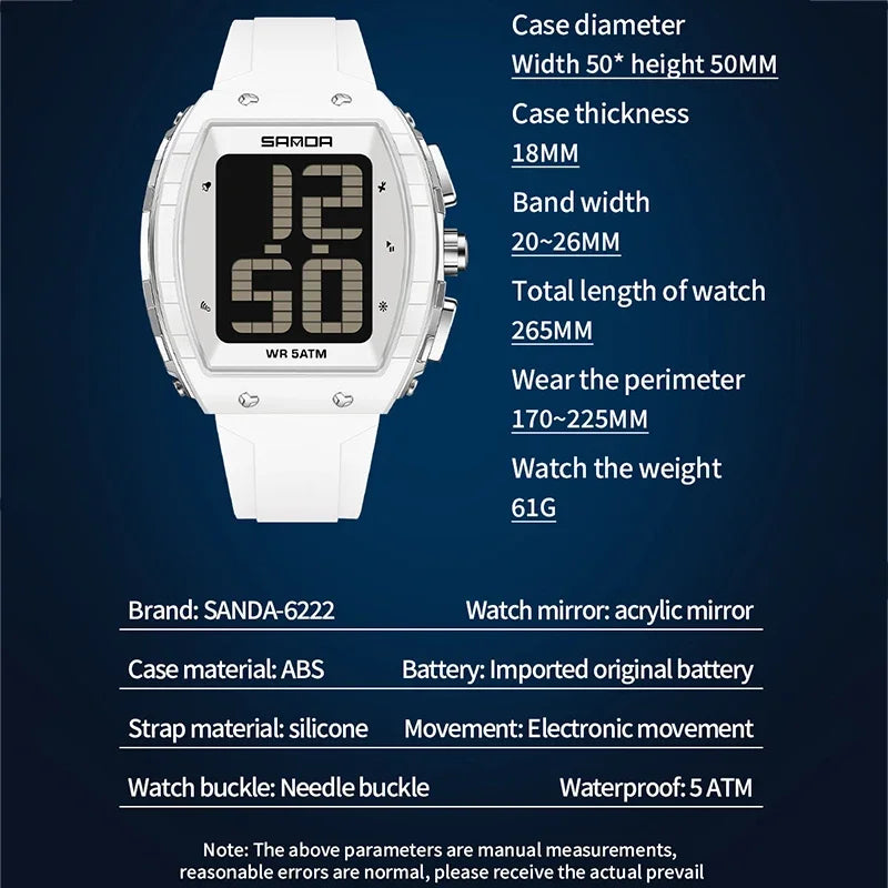 SANDA Fashion Men's Digital Watch