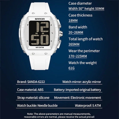 SANDA Fashion Men's Digital Watch