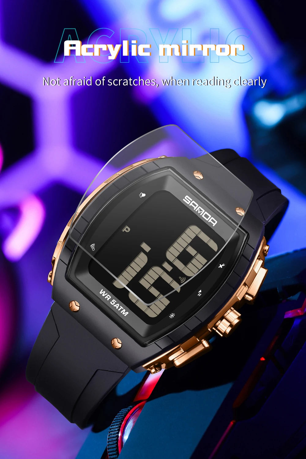 SANDA Fashion Men's Digital Watch