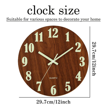 12 Inch Luminous Nordic Clock