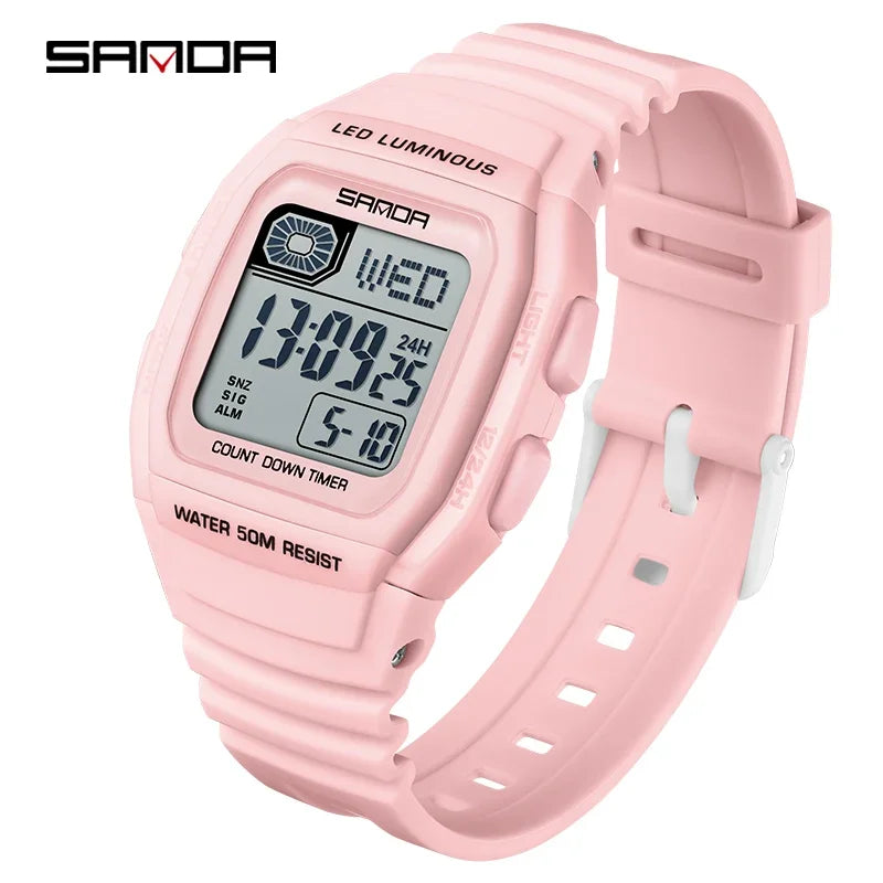 SANDA New Fashion Youth Electronic Watch