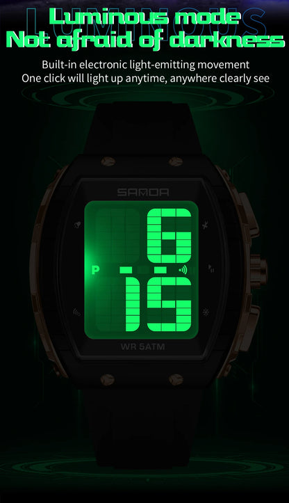 SANDA Fashion Men's Digital Watch