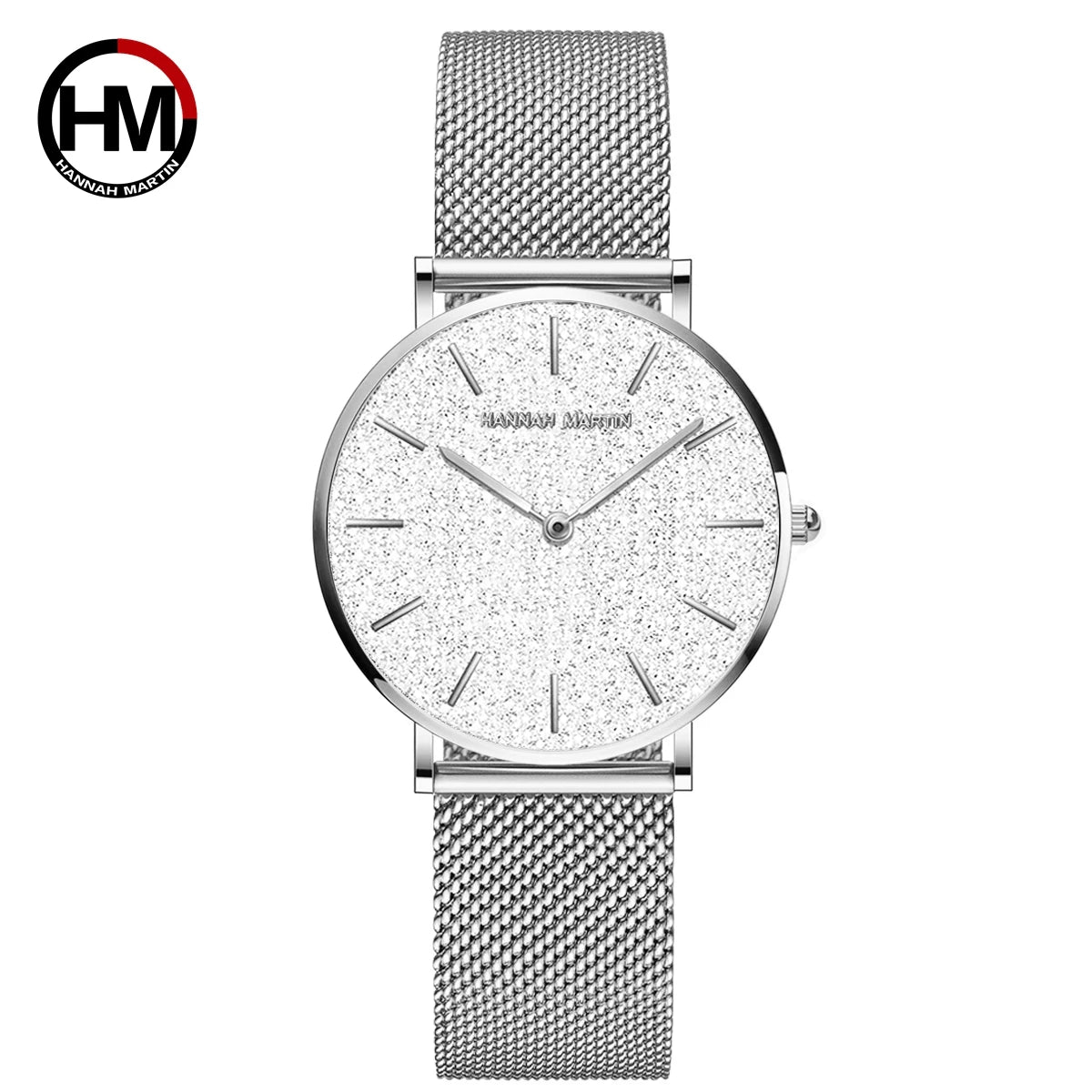 HANNAH MARTIN Brand Quality Stainless Steel Japan Quartz Women's Watch