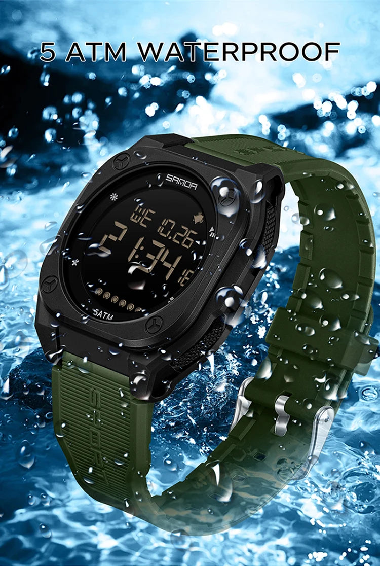 SANDA New Fashion Men Electronic Watch