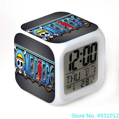 8x8x8cm Anime One Piece LED Alarm