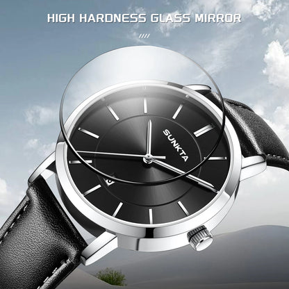 LIGE Sunkta Ultra Thin Watches for Retro Business